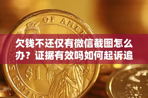 武汉欠钱不还仅有微信截图怎么办？证据有效吗如何起诉追回欠款？