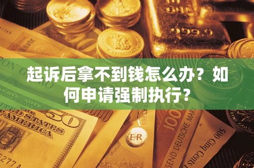 武汉起诉后拿不到钱怎么办？如何申请强制执行？