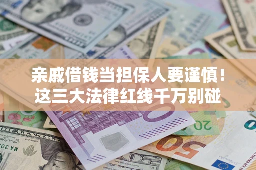 武汉亲戚借钱当担保人要谨慎！这三大法律红线千万别碰