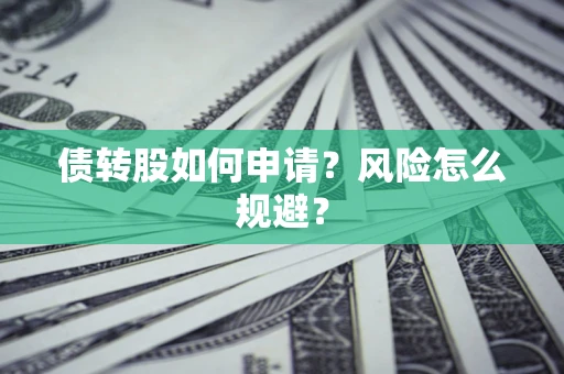武汉债转股如何申请？风险怎么规避？