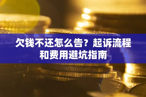 武汉欠钱不还怎么告?起诉流程和费用避坑指南 武汉欠钱不还怎么告?起诉流程和费用避坑指南