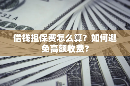 武汉借钱担保费怎么算？如何避免高额收费？