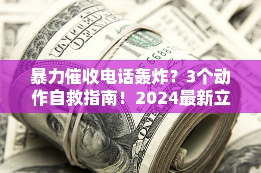 武汉暴力催收电话轰炸？3个动作自救指南！2024最新立案标准全解析