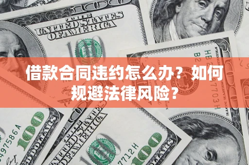 武汉借款合同违约怎么办？如何规避法律风险？
