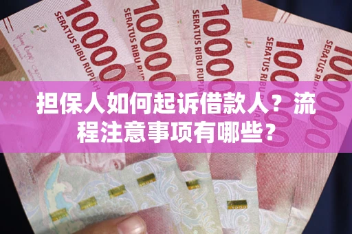 武汉担保人如何起诉借款人？流程注意事项有哪些？