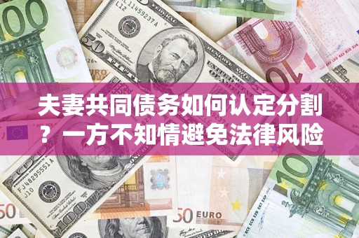 武汉夫妻共同债务如何认定分割？一方不知情避免法律风险必看！